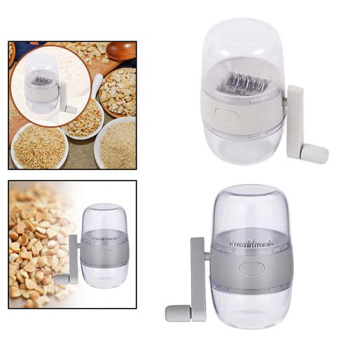 Manual Nut Grinder with Hand Crank Nut Chopper Peanut Grinder Dried Fruit  Crusher for Different Nuts for Baking for Kitchen