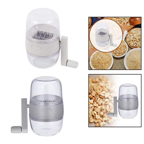 Manual Nut Grinder with Hand Crank Nut Chopper Peanut Grinder Dried Fruit  Crusher for Different Nuts for Baking for Kitchen