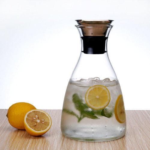 Heat Resistant Glass Round Pitcher