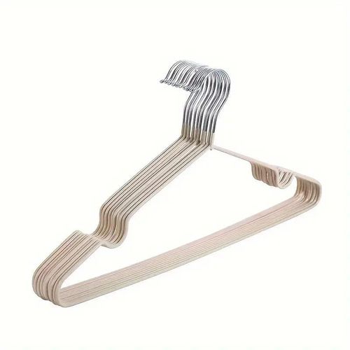 product_image_name-Generic-علاقات ملابس غير قابلة للانزلاق – من الفولاذ المقاوم للصدأ مع طلاء سيليكون (20 قطعة) – متعددة الألوان-4