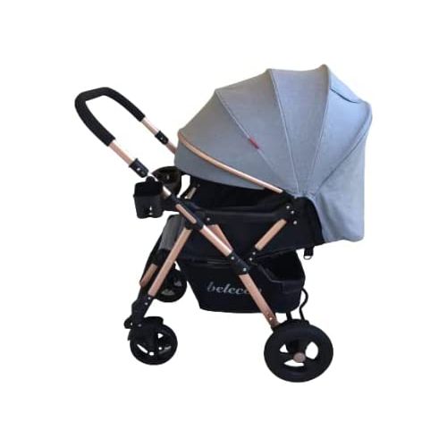 Buy Belecoo Classic 3-in-1 Baby Stroller - Gray in Egypt