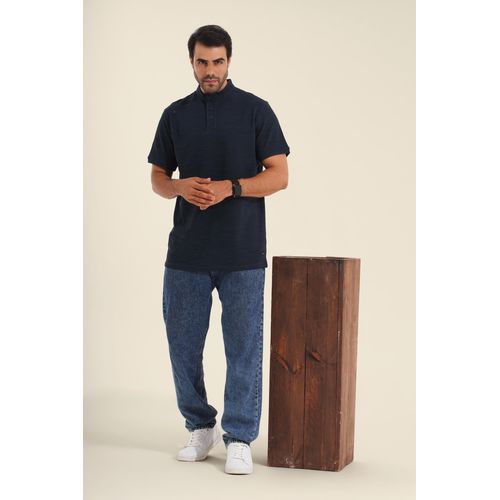 product_image_name-Origami-تيشيرت نصف ياقه كحلي-1