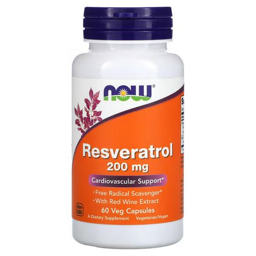product_image_name-Now Food-Natural Resveratrol 200mg 60 Vegetarian Capsules-1