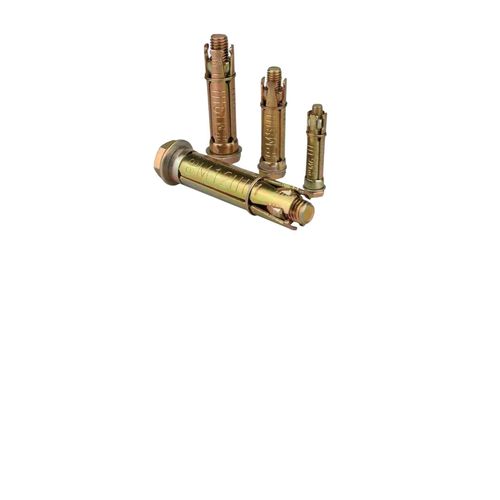 product_image_name-Generic-Concrete Screw Expansion Anchor, Heavy Duty Holder, Zinc Plated Steel Yellow 10mm Length 70mm 4pcs m10*m70-2