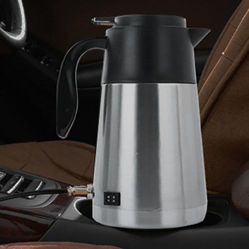 12V/24V 1300ML Stainless Steel Electric In-Car Kettle Car Travel Water  Heating