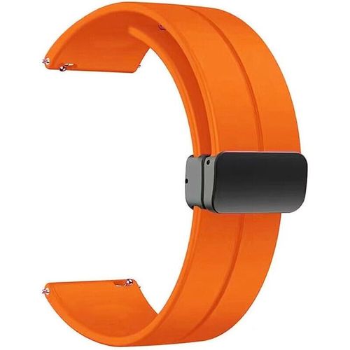 Generic 20mm Magnetic Silicone Sports Band Compatible With Samsung Galaxy Gear Sport Watch 4 5 5 Pro And S2 Classic Active 2 40 44mm By TenTech Orange Best Price Online Jumia Egypt