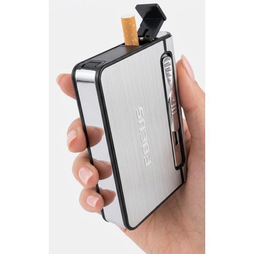 tommy shelby cigarette holder KY Premium Quality 20 Sticks Vintage Tommy Shelby Portable Engraved Metal  Aluminum Cigarette Case with Lighter