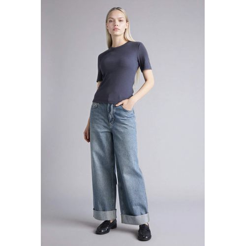 product_image_name-Defacto-Slim Fit Basic Ribbed T-Shirt-2