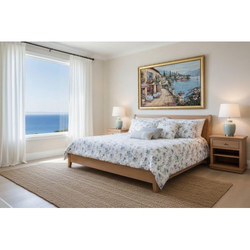 product_image_name-Generic-تابلوه منظر طبيعي المطل جوبلان خامات عالية الجودة فريم خشب طبيعى ذهبى مقاس 63 في 92 سم-2