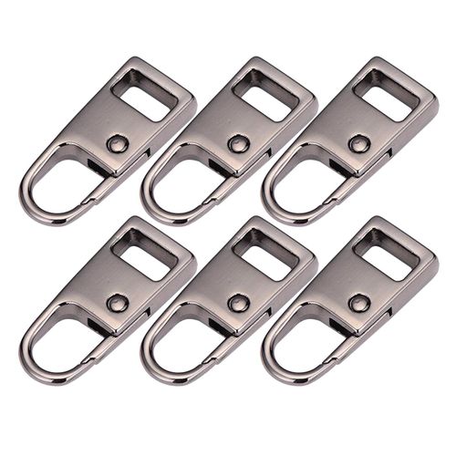 6 PCS Metal Zipper Pull Tab Replacement Puller Zip Extender For