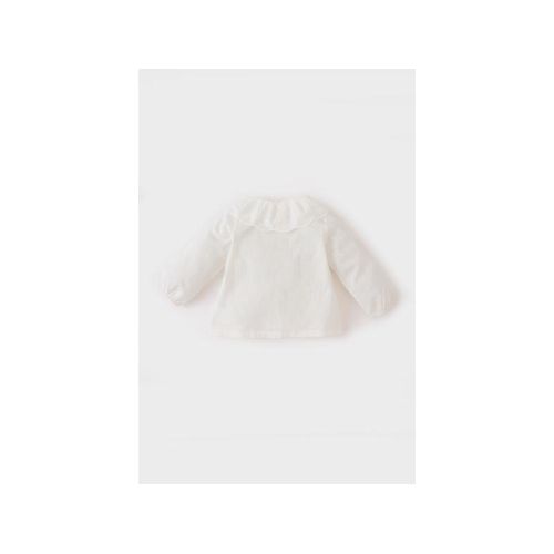 product_image_name-Defacto-Baby Girl Lace Neck Regular Fit Long Sleeve Shirt - Ecru-2