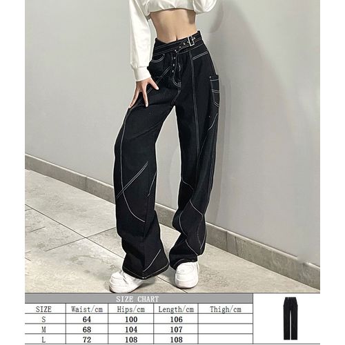 Aesthetic Clothes Dark Grunge Wide Leg Sweatpants – Aesthetics