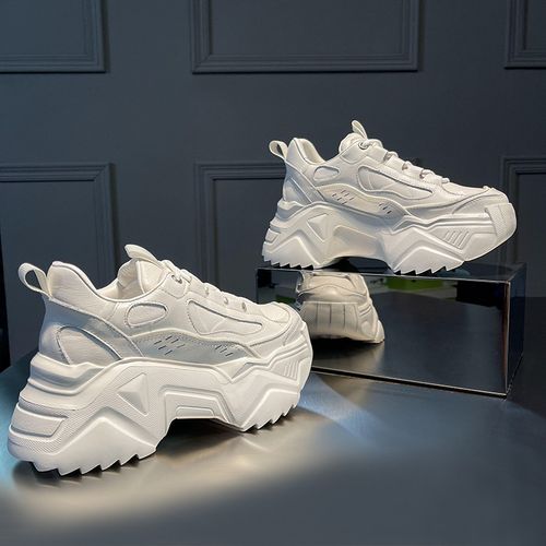 Fashion Black RASMEUP 2022 New Black Dad Chunky Sneakers Casual