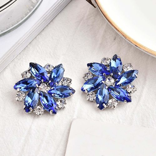 2Pcs Rhinestone Shoe Clips Wedding Crystal Shoe Buckle Jewelry Sandals Flat