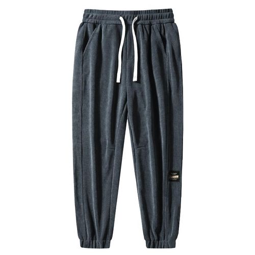 A-IN GIRLS Elastic Waist Casual Warm Sports Pants (Plus Velvet