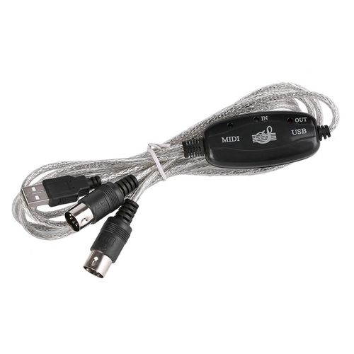 Buy TA-USB IN OUT MIDI Interface Cable Converter PC To Music Keyboard Adapter Cord Black in Egypt