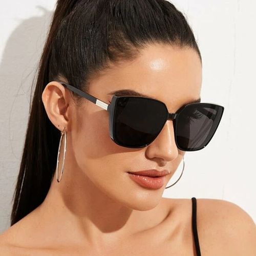 Fashion Women Oversized Sunglasses Retro Mirror Sun Glasses For Female  UV400 Oculos @ Best Price Online
