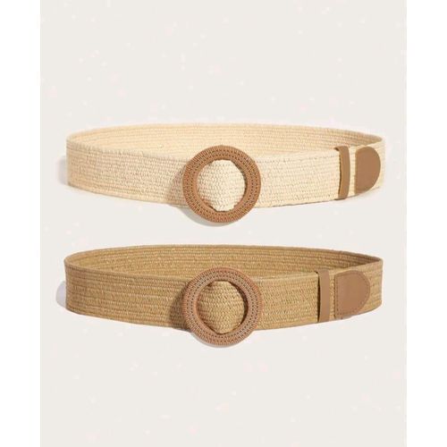 product_image_name-SHEIN-حزام نسائي من القش بتصميم بوهيمي مربع، قطعتان، مثالي للملابس غير الرسمية-3