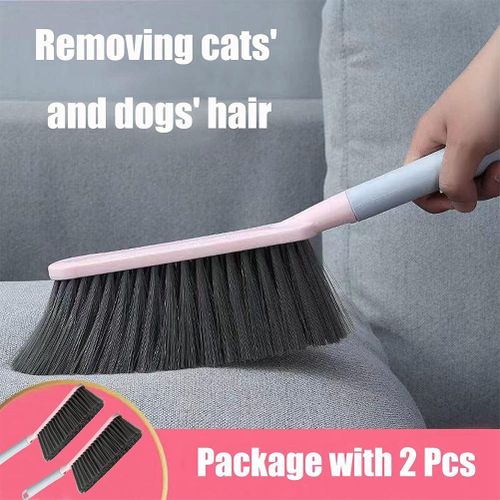 Hand Broom Cleaning Brushes-Soft Bristles Dusting Brush for Cleaning  Car/Bed/Couch/Draft/Garden/Furniture/Clothes,Wooden Handle