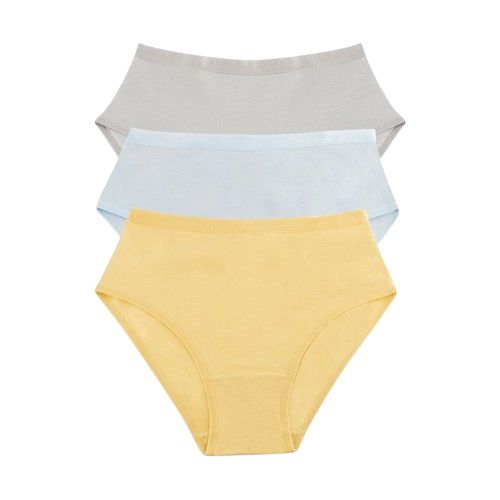 Women Plain Cotton Hipster Panties for Everyday Comfort -Size - S