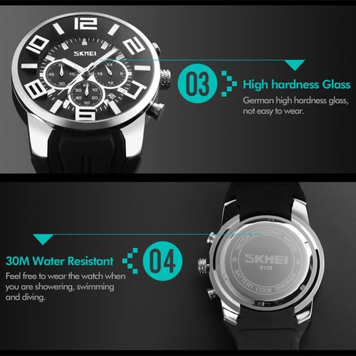 Generic SKMEI 9128 Fashion Multifunctional 3D Large Dial Sports
