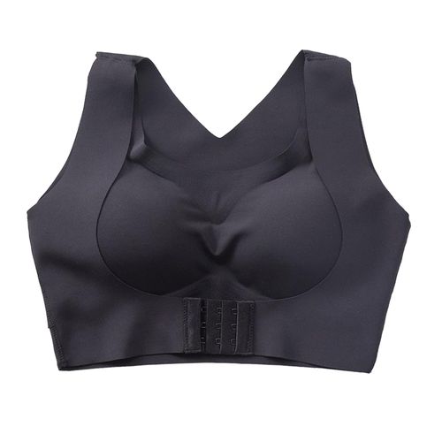 Generic Womens Seamless Sports Bras Cross Front Buckle Yoga Workout Black M  @ Best Price Online