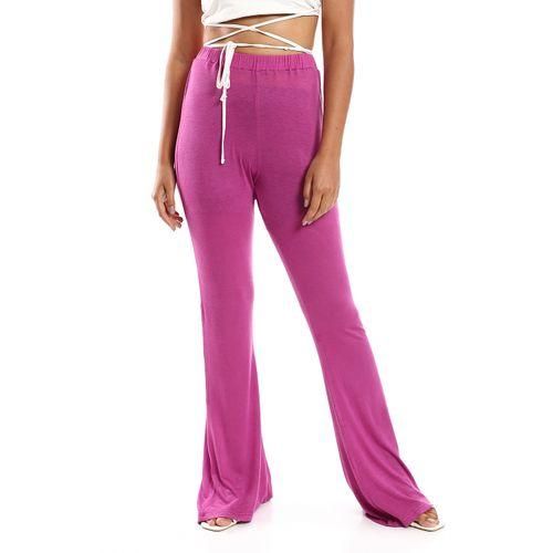 product_image_name-Kady-Flare Fit Orchid Solid Pants-3
