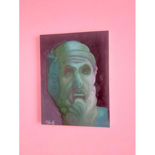 product_image_name-Generic-An oil painting of a statue of Homer-2