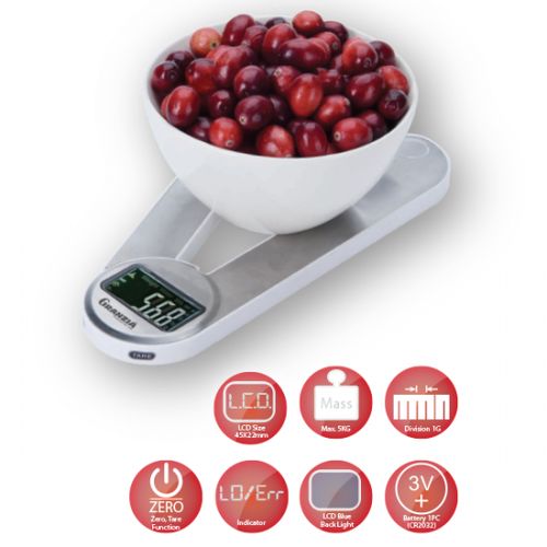 Granzia Kitchen Scale Model Vcooka - Gray