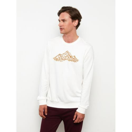 Buy LC Waikiki Crew Neck Long Sleeve Printed Men's Sweatshirt in Egypt