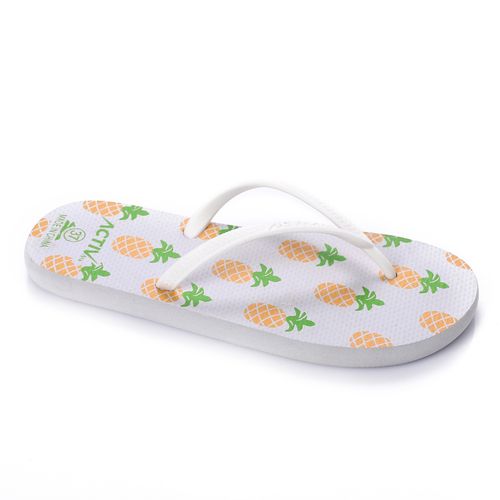 Activ Pinapple Prints Allover White Thong Slipper @ Best Price Online ...