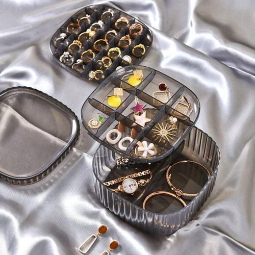 Generic Acrylic Jewelry Organizer Box Triple Tray Jewelry Box Earring Holder Best Price Online Jumia Egypt