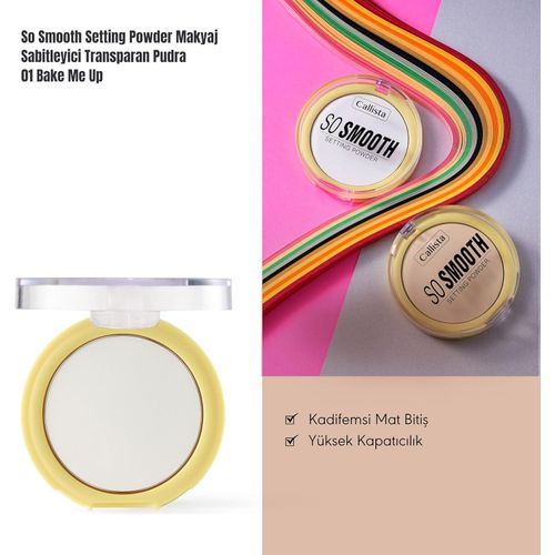 product_image_name-Callista-SO SMOOTH SETTING POWDER 01 Bake Me Up Lightweight Silky Pressed Powder Vitamin E Enriched Blurs Pores Fine Lines Controls Shine Long-Lasting Matte Finish Universal Skin Tone Makeup Essential Touch-Ups Baking Face Powder-6