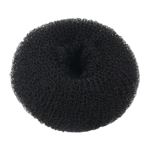 Buy Women Girls Sponge Hair Bun Maker Ring Donut Shape Hairband Styler Tool-Black in Egypt