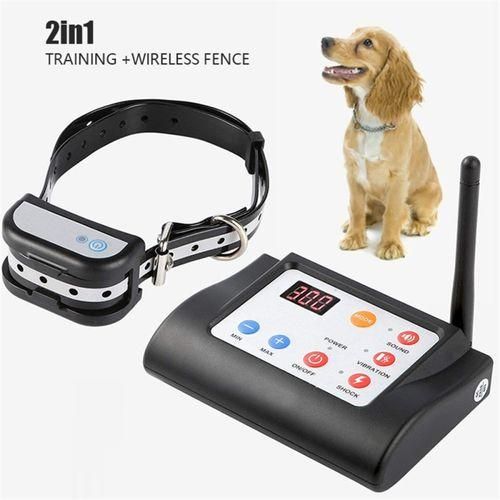 Generic Wireless Electric Fence Dog Collar Pet 2 In 1 Fence Training Pet Electronic Fence With Sound And Shock Collar Dog Accessories Best Price Online Jumia Egypt