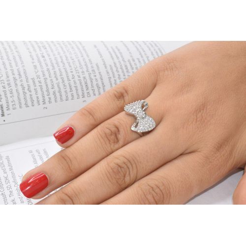 Buy Dar Statement Ring 18K White Gold Plated in Egypt