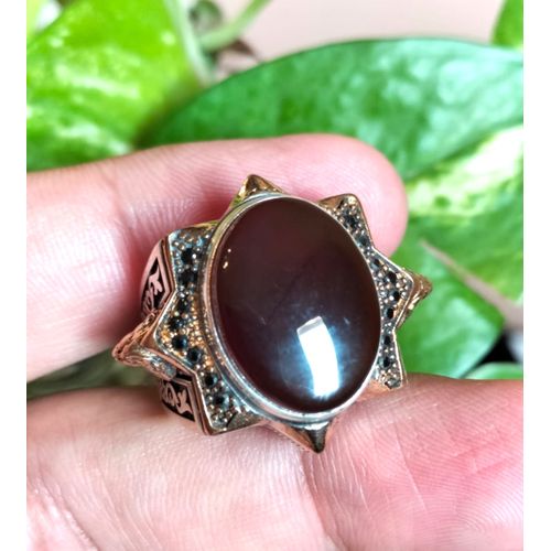 product_image_name-Sherif Gemstones-خاتم فضة أنيق مع عقيق يمني فاخر من شريف جيمستونز-6