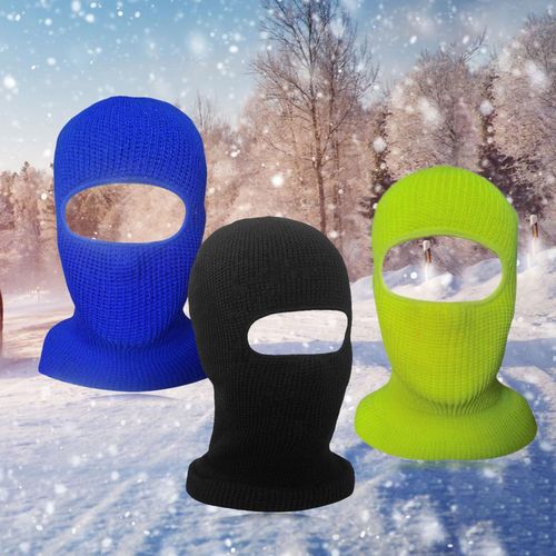 TopHeadwear's 3 Hole Face Ski Mask, Neon Green