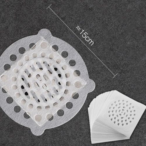 Disposable Shower Drain Hair Catcher Mesh Stickers, Mesh Shower