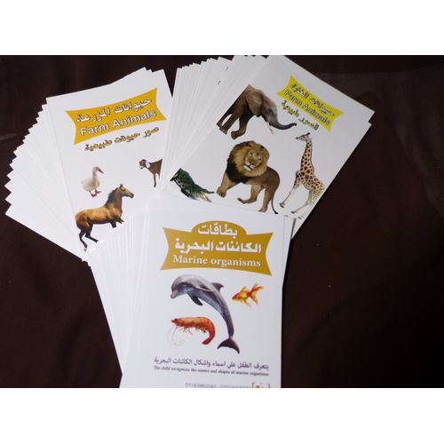 اشتري Generic Animals Flash Cards - 54 Pcs في مصر