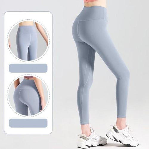 Generic Women Booty Lifting Leggings Tight Fit Yoga Pants Running Fitness  Solid Seamless Exercise Slim Elastic High Waist Bottom Legging @ Best Price  Online