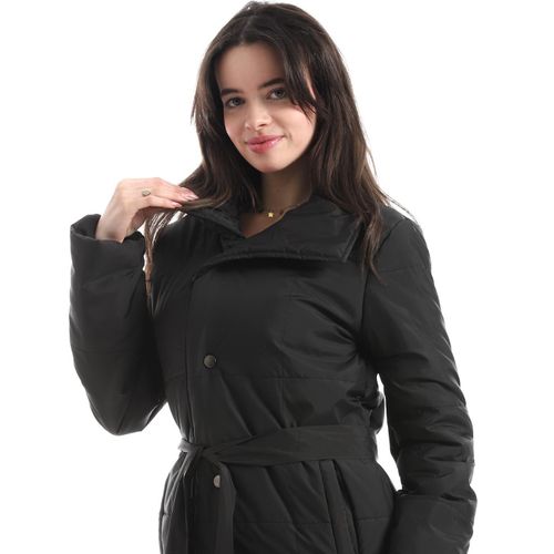 product_image_name-Andora-Mid-Length High-Collar Puffer - Black-5