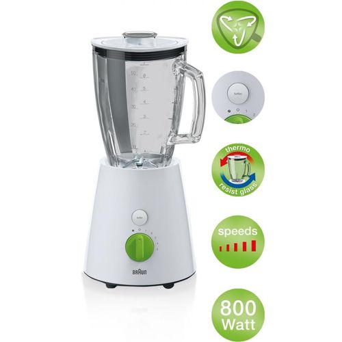 Braun JB3060 Tribute Collection Jug Blender 800W - White price in Egypt | Jumia Egypt | kanbkam