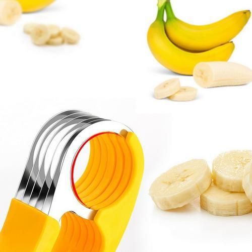 Stainless Steel Banana Cutter Sausage Cucumber Slicer Chopper Kitchen  Accessories Gadgets 