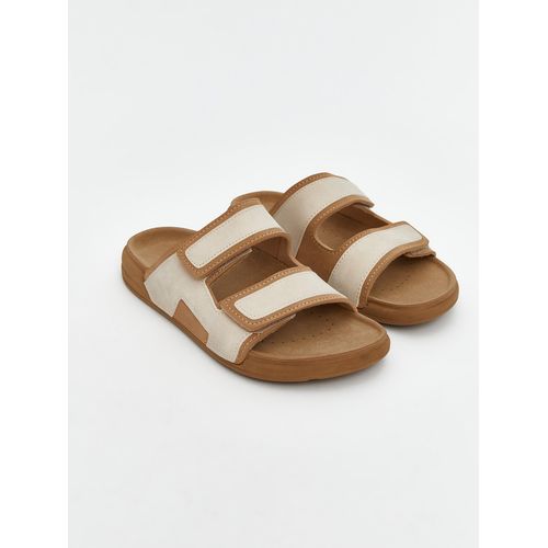 product_image_name-LC Waikiki-Double-Strap Velcro Men's Slippers-1