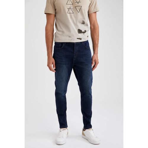 product_image_name-Defacto-Man Carrot Fit Trousers - Blue Black-2