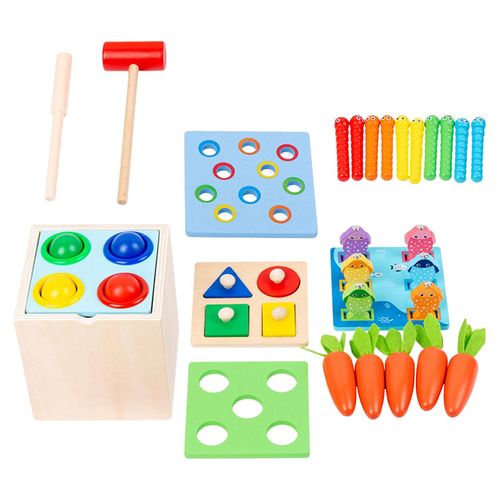 Buy Wooden Hammering Pounding Toy Building Blocks For Preschool Children in Egypt