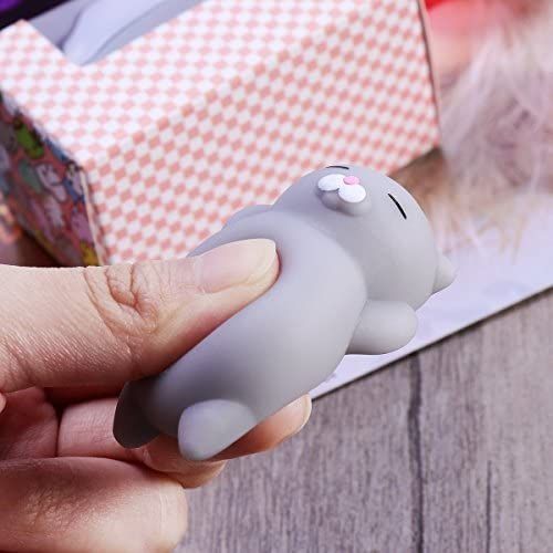 اشتري The PACK - Kawaii Marshmallow Soft Silicone Gel Lovely Toy Finger Pinch Squeeze 3D Cute Soft Cats Toys Top Stress Relief Sensory Gifts في مصر