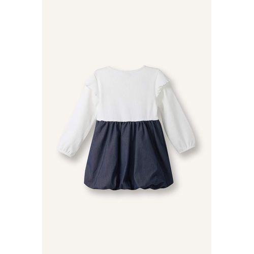 product_image_name-Defacto-فستان بناتي مزخرف مضلع بالون فيت برقبة مستديرة-5