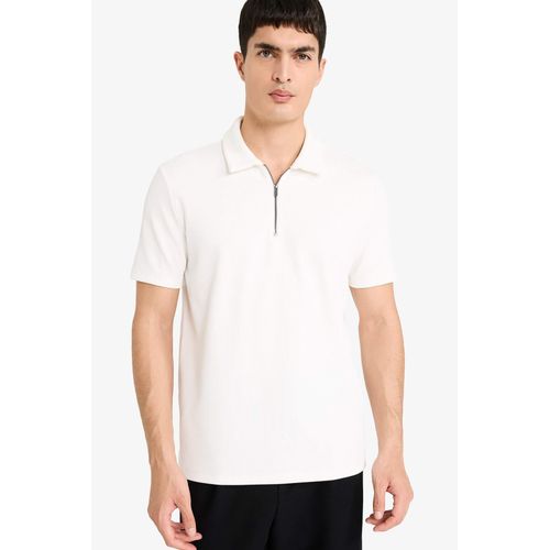 product_image_name-Defacto-تيشيرت بولو قصة عادية بليسيه بياقة نص سوسته-1